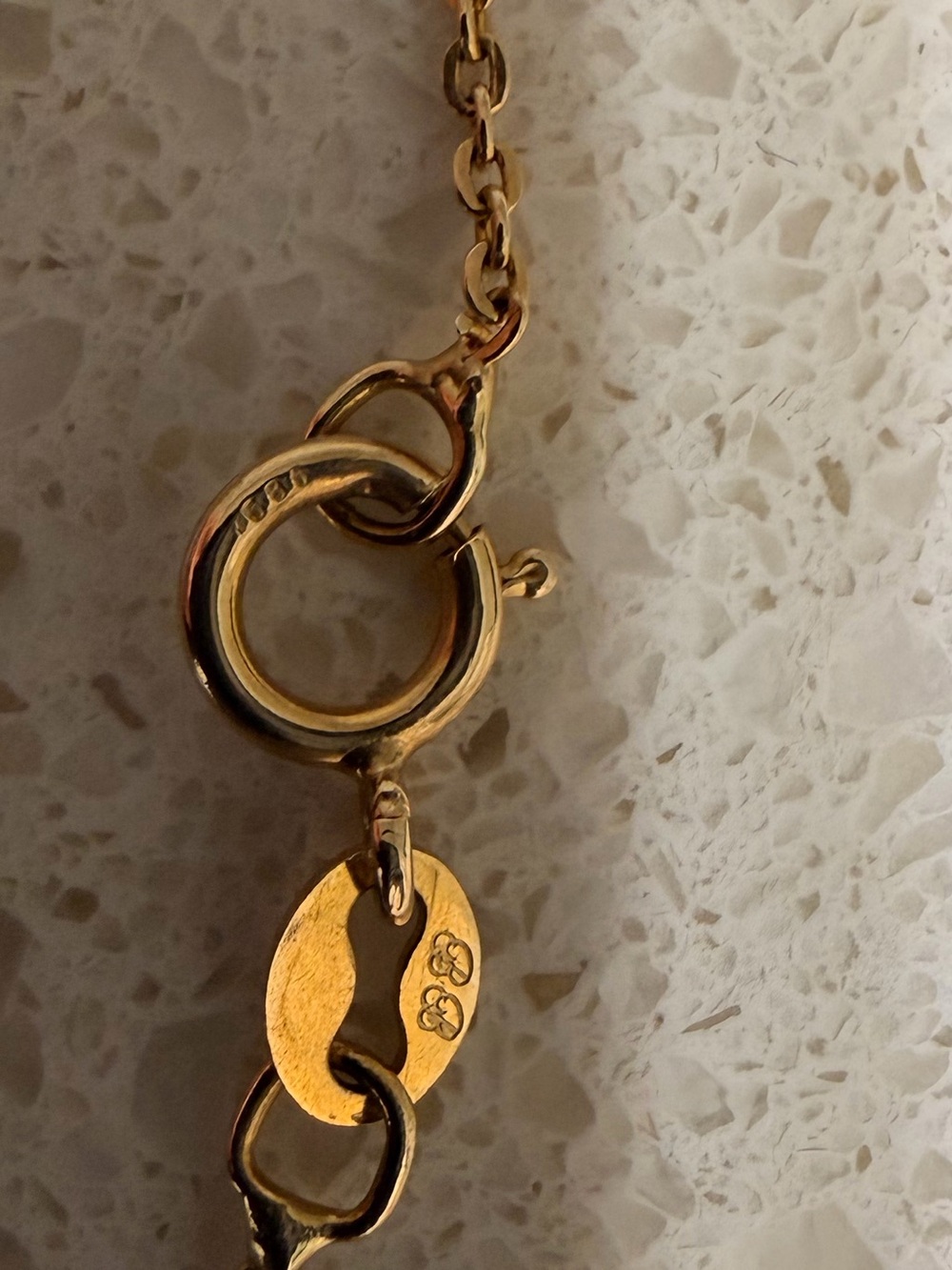 14K Italian Yellow Gold Necklace O chain - Picture 5 of 7